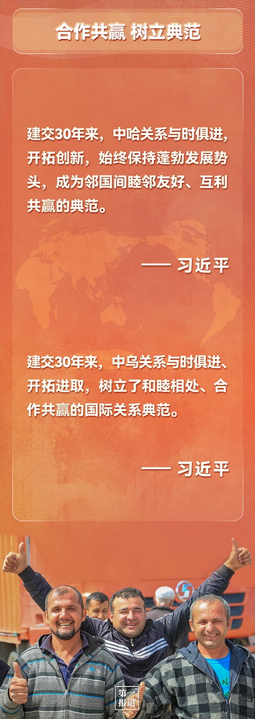 第一報(bào)道 | 建交三十年，習(xí)主席這樣評(píng)價(jià)與中亞五國(guó)關(guān)系