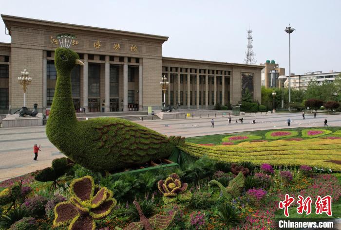 圖為航拍花壇。(無人機(jī)照片) 翟羽佳 攝