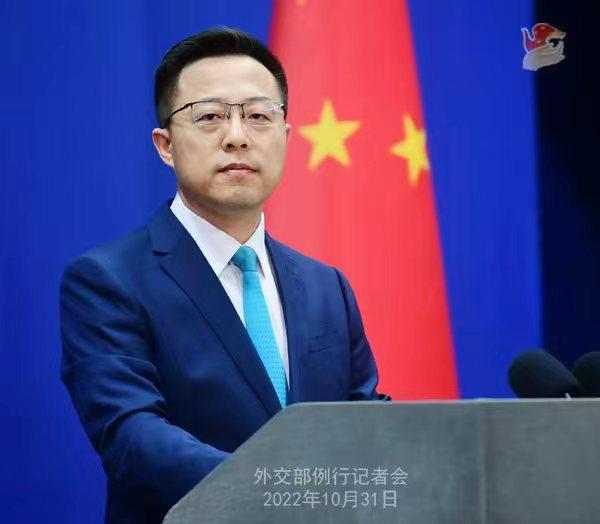 外交部發(fā)言人趙立堅。 薛偉 攝