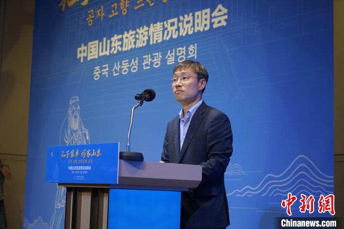 首爾市政府觀光體育局局長(zhǎng)金英渙致辭?！⑿?攝