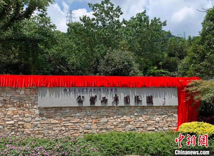 “公望兩岸圓緣園”開園?！」溻?攝