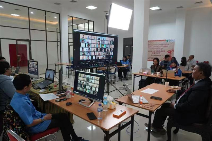 活動現(xiàn)場。供圖：印尼三一一大學(xué)孔子學(xué)院