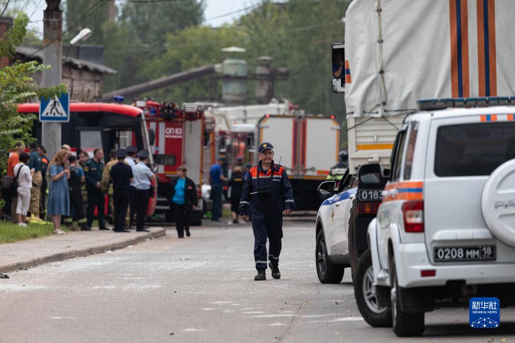 8月9日，在俄羅斯莫斯科州，救援人員在現場工作。