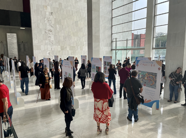 獲獎作品展現場。中國駐圣保羅總領館供圖