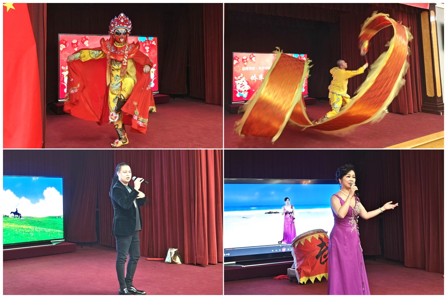 當?shù)貎S界知名演員獻上精彩演出。主辦方供圖