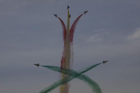 飛行表演現(xiàn)場。王曉東 攝