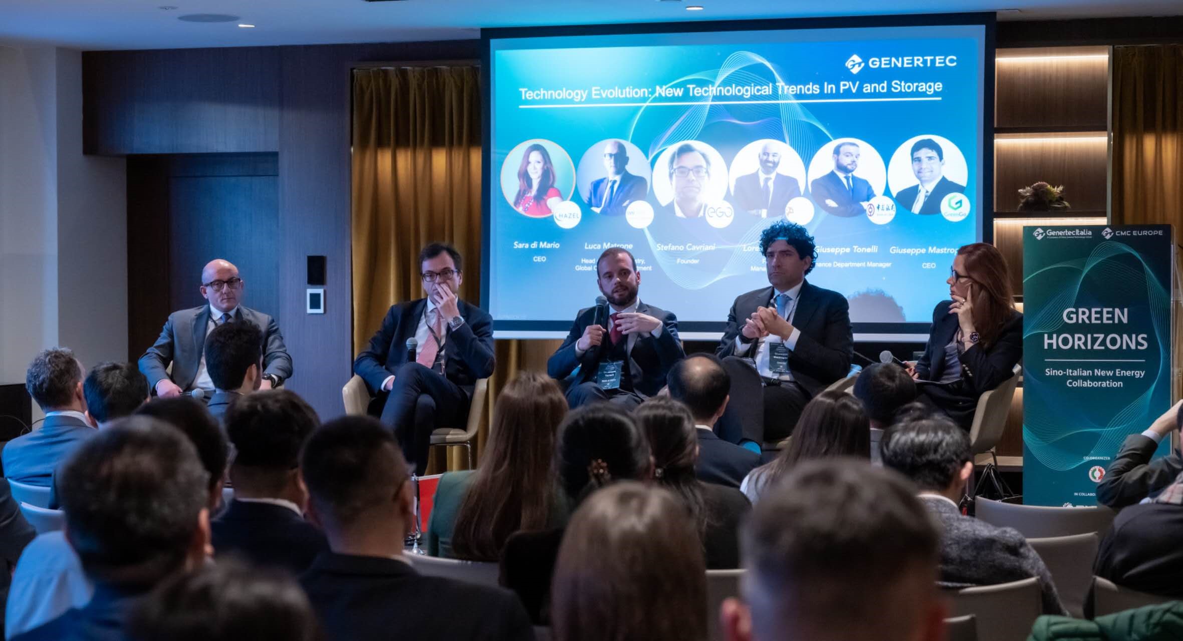 意大利企業(yè)負(fù)責(zé)人及行業(yè)專家介紹新能源領(lǐng)域發(fā)展經(jīng)驗(yàn)。主辦方供圖