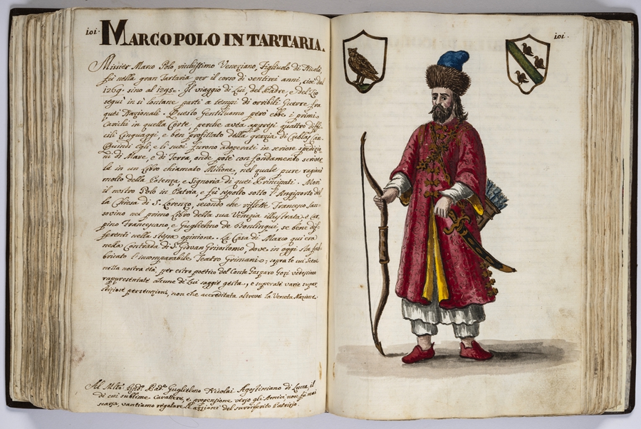 “馬可·波羅的世界”展覽的部分展品。威尼斯市立博物館基金會供圖