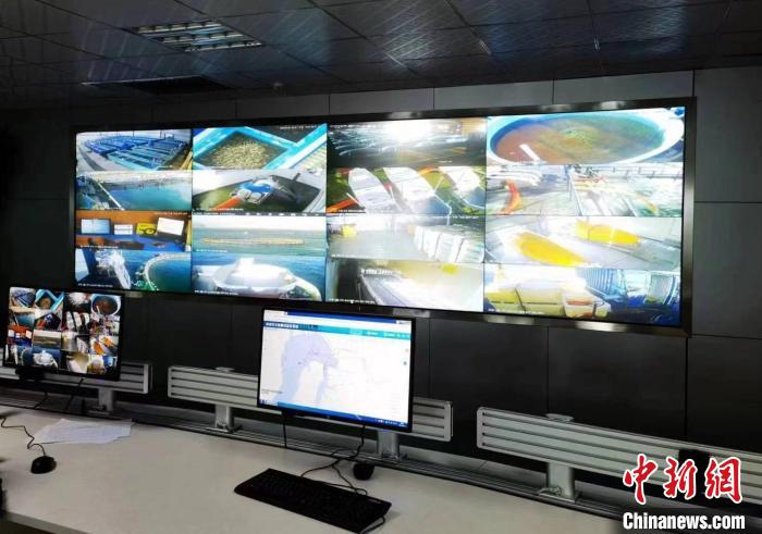 資料圖為生產(chǎn)平臺實(shí)時(shí)監(jiān)控視頻實(shí)現(xiàn)高速率、低時(shí)延回傳?！∏嗪Ｒ苿雍Ｄ戏止竟﹫D