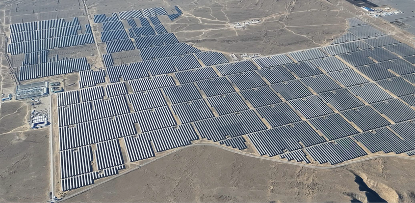 中能建江蘇院100萬千瓦光伏光熱發(fā)電項目（受訪者供圖）