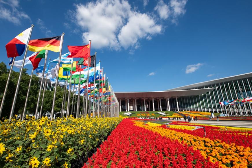 第七屆中國(guó)國(guó)際進(jìn)口博覽會(huì)會(huì)場(chǎng)。人民網(wǎng)記者 翁奇羽攝