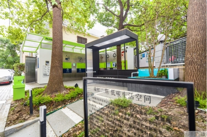 上海市瑞虹二期小區(qū)的低碳生活空間。本報記者 邢千里攝