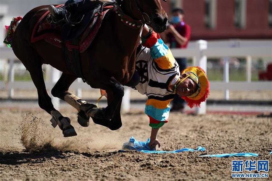 (體育)(3)民族體育——拉薩舉行民族傳統(tǒng)馬術(shù)表演