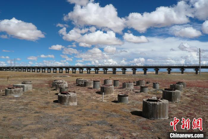 圖為中鐵西北院清水河樁基試驗(yàn)場。(資料圖) 中鐵西北科學(xué)研究院供圖