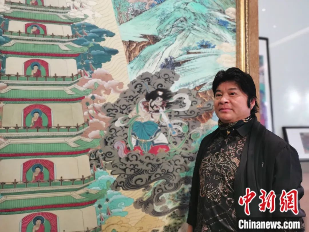 國家一級美術(shù)師劉觖。張?zhí)砀?攝