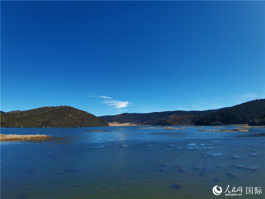 香格里拉國家公園景區(qū)內(nèi)，被譽為“高原仙子”的屬都湖。人民網(wǎng)記者 杜明明攝