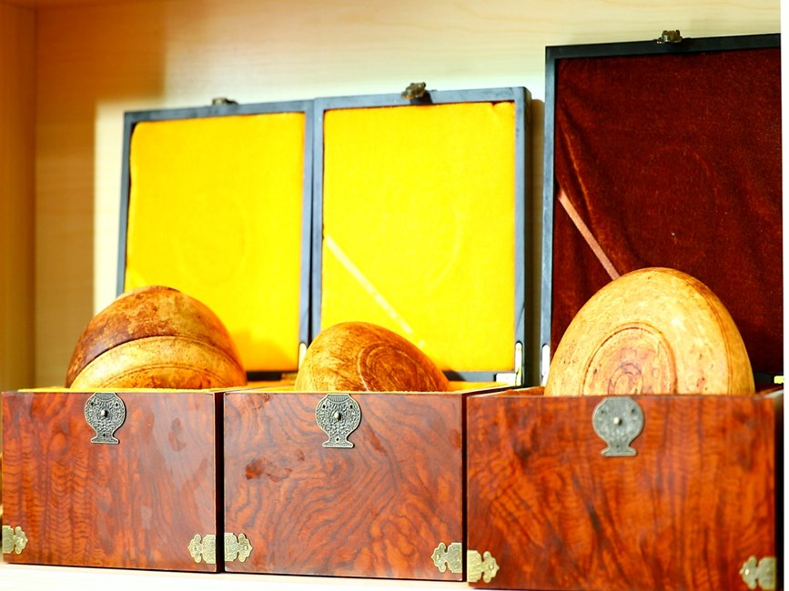 藏地木碗成品。