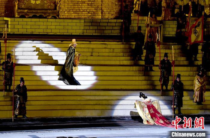 3月17日，西藏拉薩，《文成公主》大型史詩劇演出現(xiàn)場?！±盍?攝