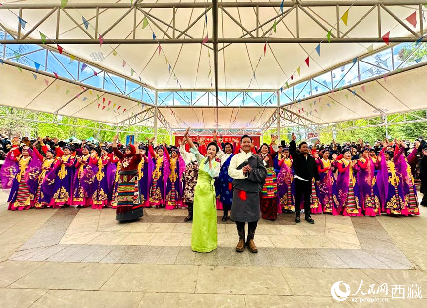 演出活動(dòng)結(jié)束。人民網(wǎng) 次仁羅布攝