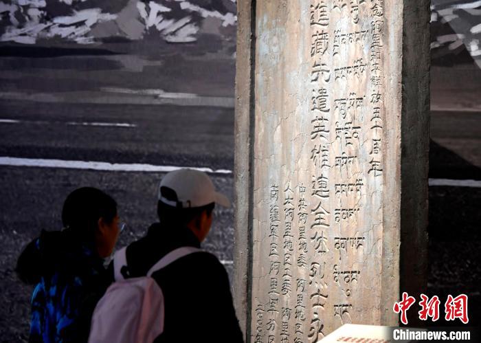 圖為5月18日，觀眾正在欣賞展覽?！±盍?攝