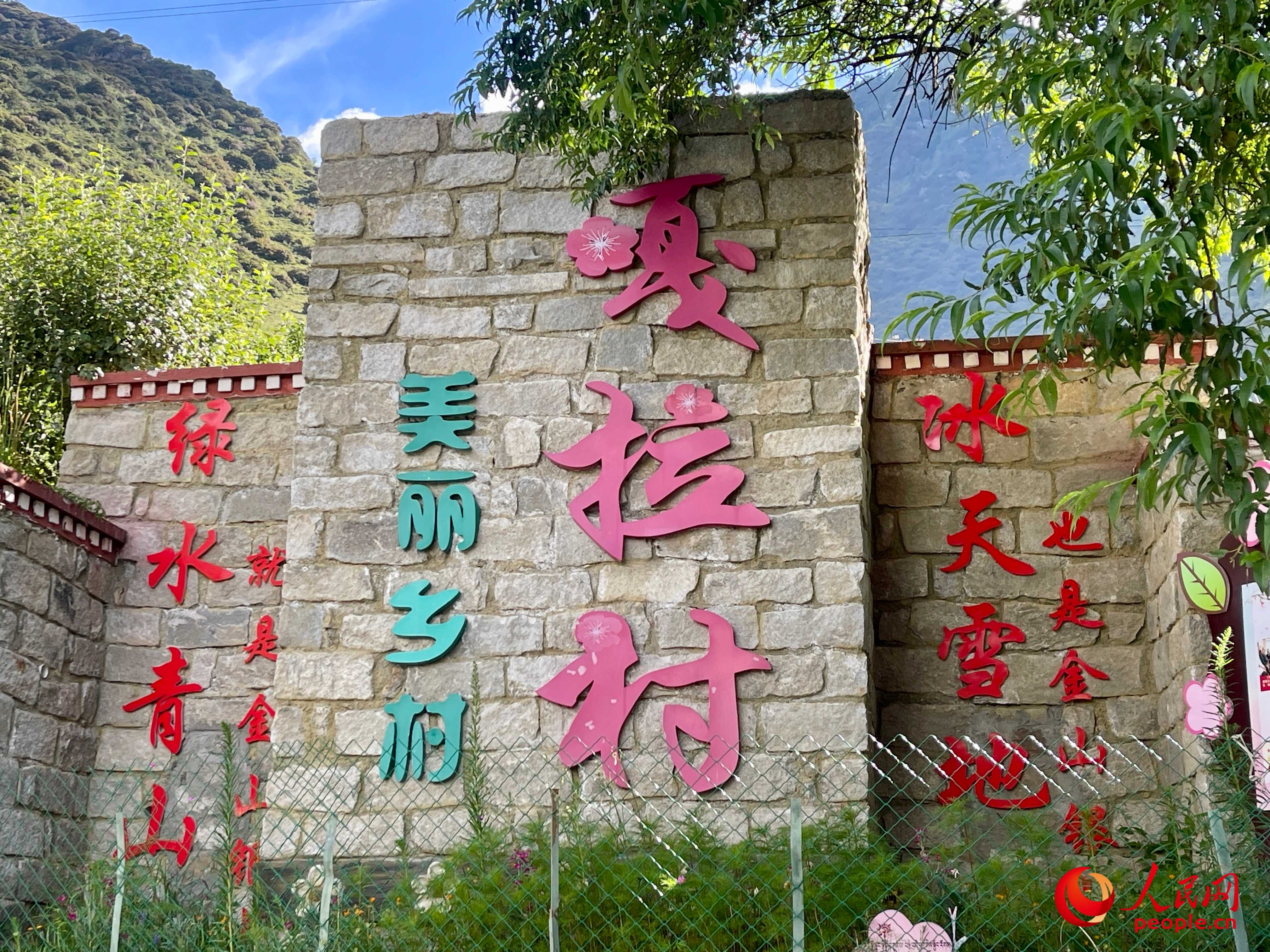 林芝鎮(zhèn)嘎拉村。人民網(wǎng) 周靜圓攝