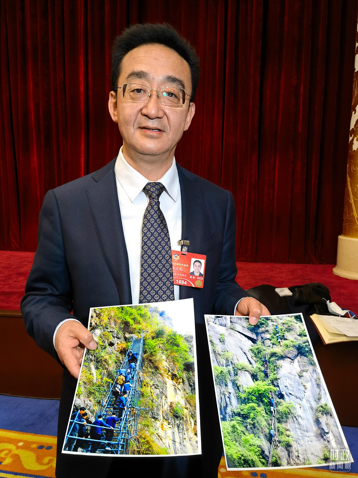 益西達(dá)瓦委員。（總臺(tái)央視記者賈林拍攝）